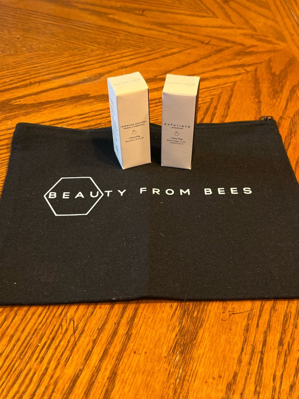 NIB Beauty From Bees Set Radiance Powder and Exfoliate